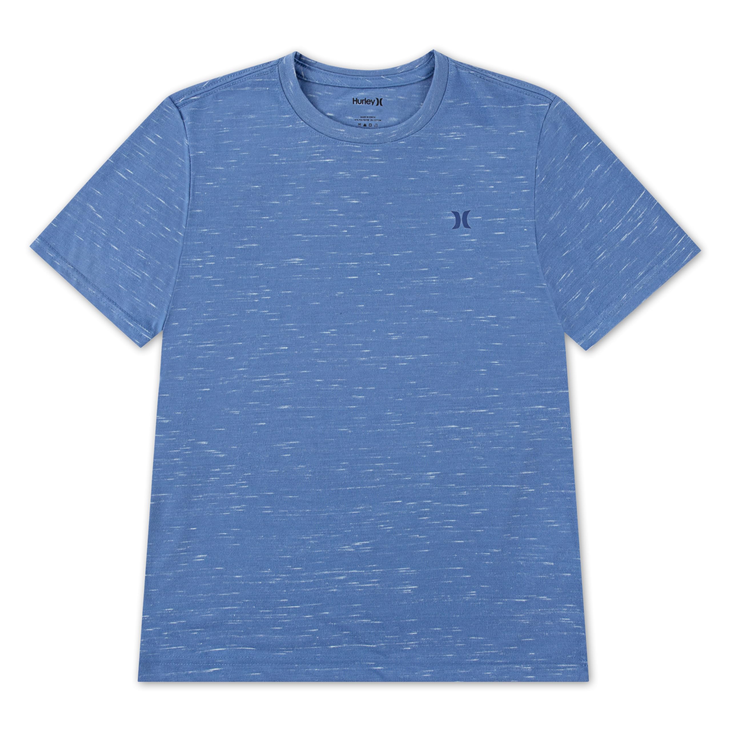 hurley-88240-t-shirt-jungen-blau-cloud-slub-kurzarm image 1