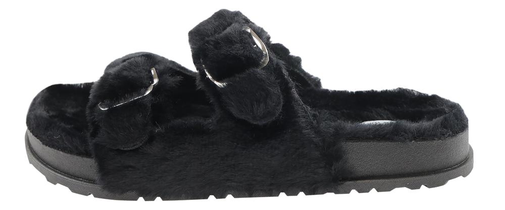 capelli-new-york-double-strap-slide-fell-pantoletten-gr-6 image 3