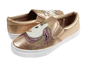 capelli-new-york-girls-sneaker-einhorn-slip-on-ros-gold-gr-1 image 3