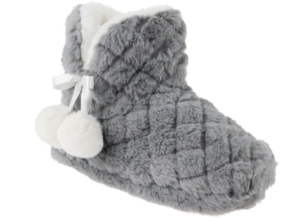 capelli-new-york-ladies-slippers-quilted-stiefel-kunstfell-l image 1