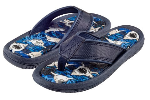 capelli-new-york-ocean-sharks-flip-flops-jungen-hai-print image 2