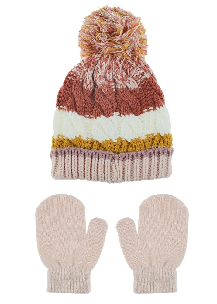 capelli-new-york-toddler-m-tze-strickm-tze-handschuhe-set image 1