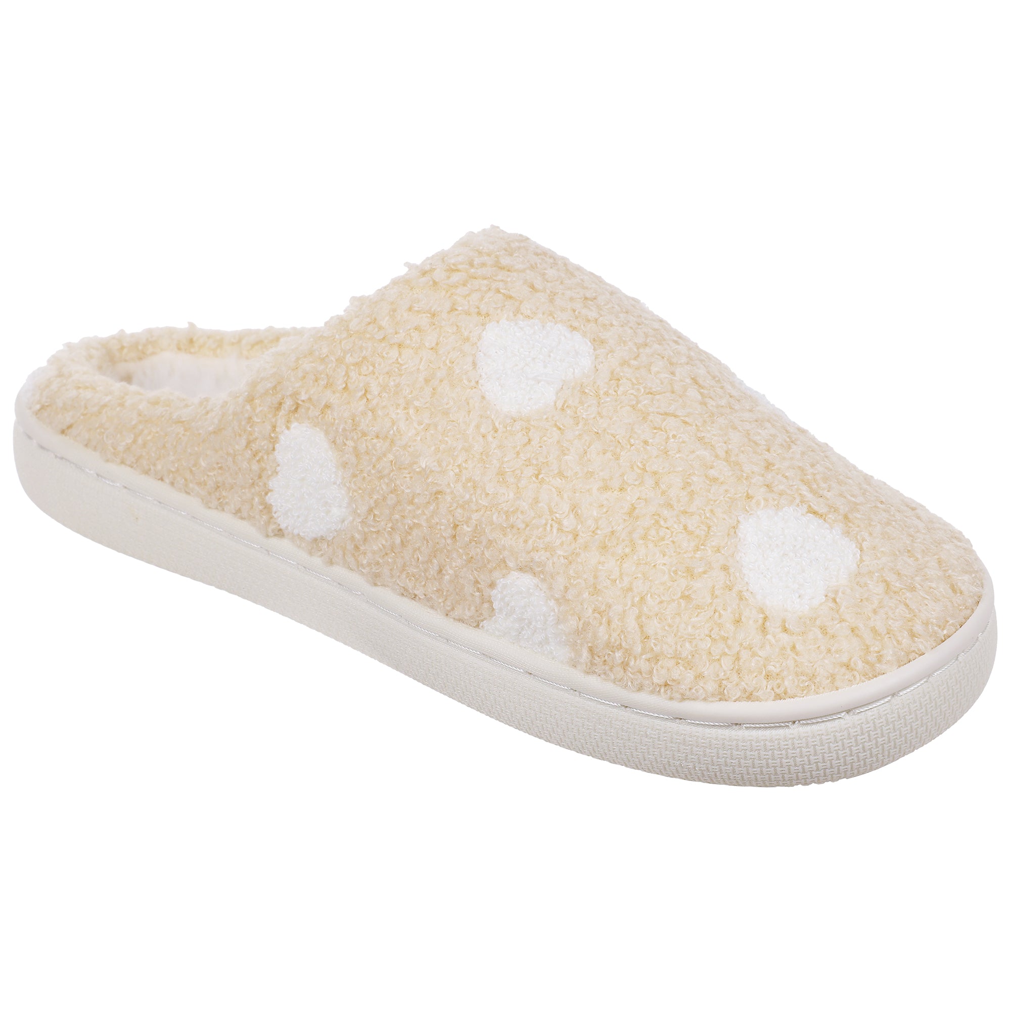 capelli-new-york-hausschuhe-herz-berber-pantoffeln-creme image 1