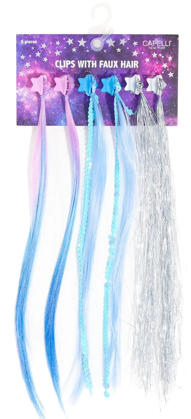 capelli-new-york-girls-hair-accessories-stern-haarspangen-6er-lila image 1
