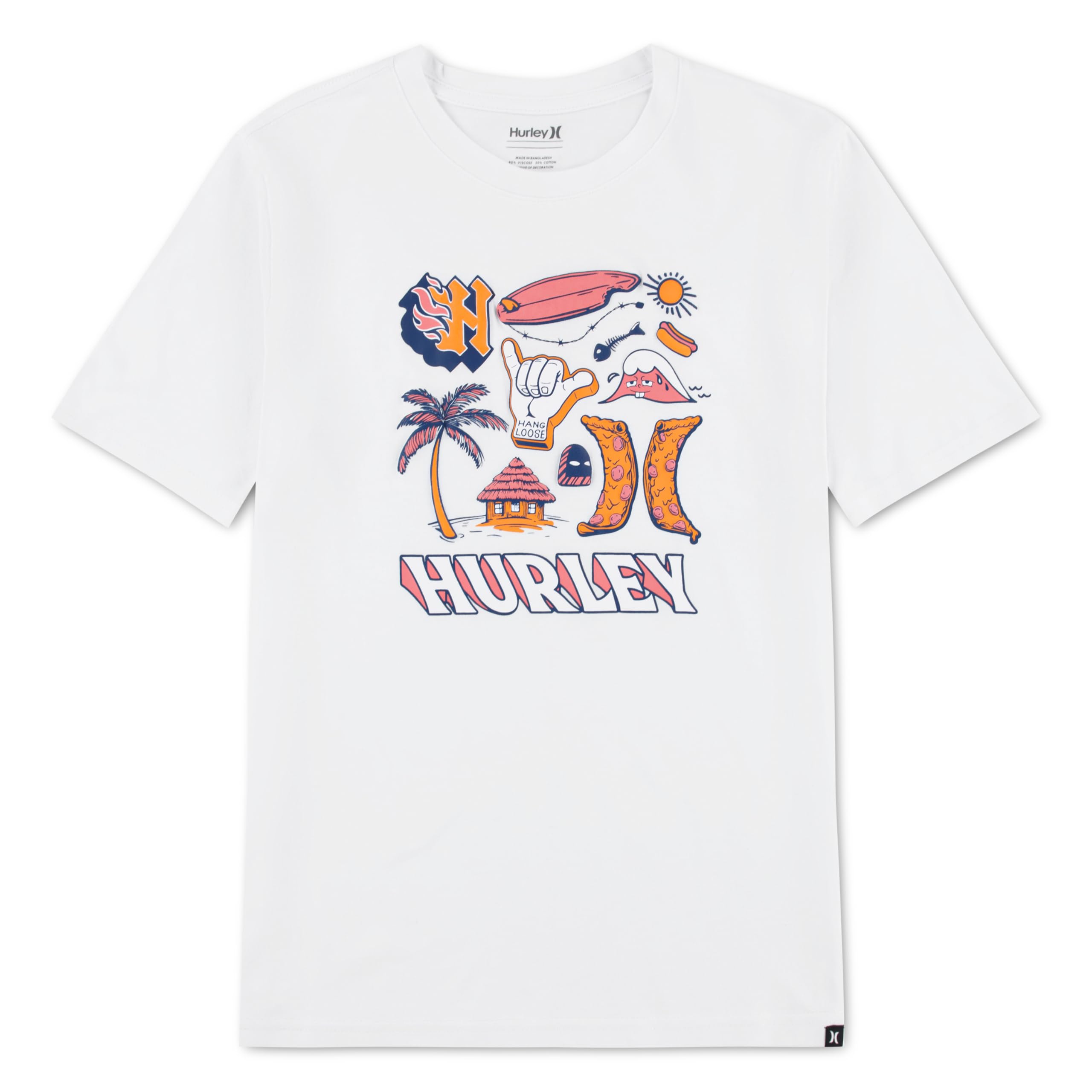 hurley-jungen-grafik-t-shirt-kurzarm-jersey-print image 1