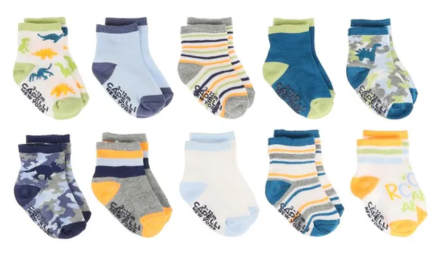 capelli-new-york-dino-crew-socken-baby-10er-3-12m-noppen image 1