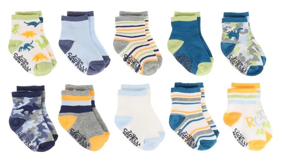 capelli-new-york-dino-crew-socken-baby-10er-3-12m-noppen image 1